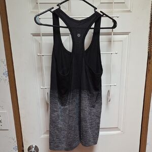 Lululemon Black and Heather Gray Swiftly Tank
